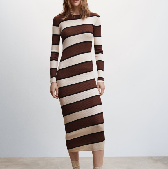 MNG Silky Knit Dress - Picture 7 of 10